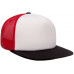 Кепка FlexFit 6005FW NO FOAM Trucker Black/White/Red